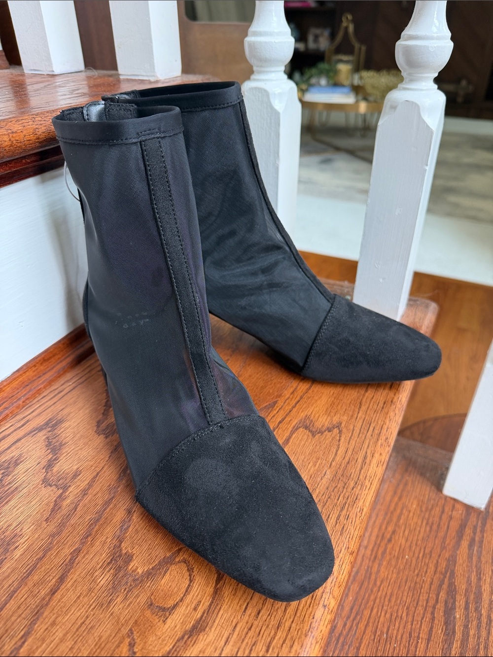 a new day Black Pointed Toe Stretch Ankle Boots